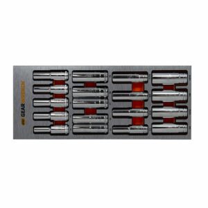 GEARWRENCH 18Pc 1/2“ Drive 6Pt METRIC/SAE Deep Socket Set EVA Tray