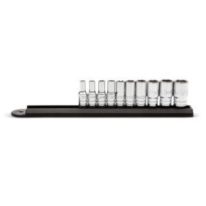 GEARWRENCH 10 Piece 1/4“ Drive 6 Point Mid Length SAE Socket Set