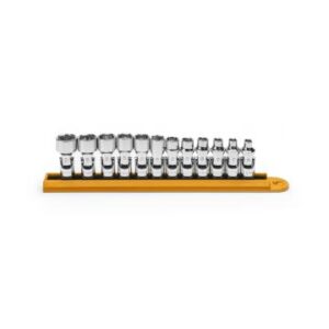 GEARWRENCH Socket Set 1/4“ Drive Flex 6pt Rail MET 12Pc