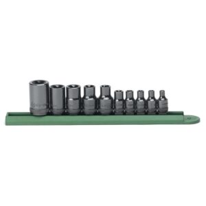 GEARWRENCH Set Socket Torx Ext 1/4“  3/8In  1/2“ r 10Pc