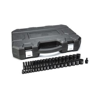 GEARWRENCH 1/2“ Drive Standard & Deep Impact SAE Socket Set 39 piece
