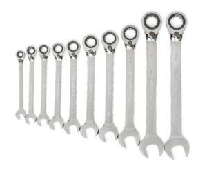 GEARWRENCH Set Wr Rat Comb Rev Sae 10Pc Roll