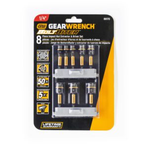 GEARWRENCH 8 Pc. Bolt Biter™ Nut Extractor & Driver Set